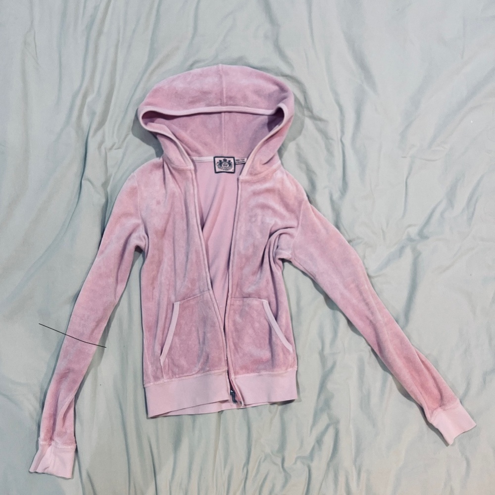 Pink Juicy Couture zip up Hoodie S